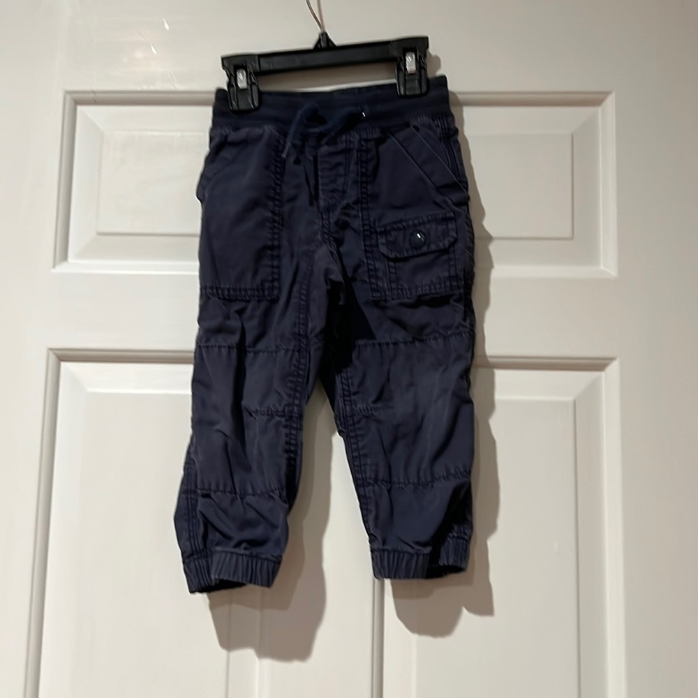 Distressed Canvas Joggers